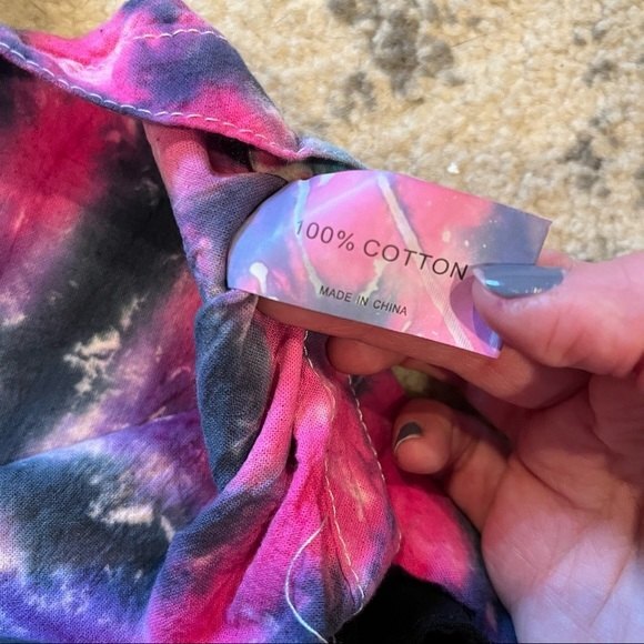 NEW Cotton Hand Dyed Tie Dye Tote Bag - Picture 3 of 4